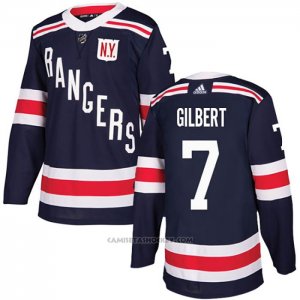 Camiseta Hockey New York Rangers 7 Rod Gilbert 2018 Winter Classic Azul