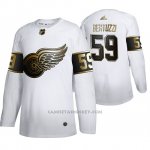 Camiseta Hockey Detroit Red Wings Tyler Bertuzzi Golden Edition Autentico Blanco