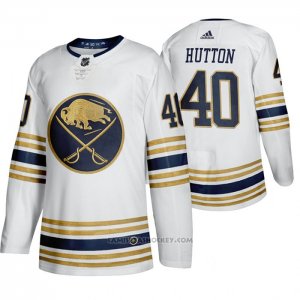 Camiseta Hockey Buffalo Sabres Carter Hutton Tercera Blanco