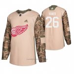 Camiseta Hockey Detroit Red Wings Thomas Vanek Veterans Day Camuflaje