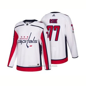Camiseta Hockey Hombre Washington Capitals 77 T.j. Oshie Centennial Patch 2018 Blanco