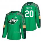 Camiseta Minnesota Wild Ryan Suter 2018 St. Patrick's Day Verde