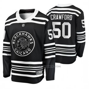 Camiseta Hockey Chicago Blackhawks Corey Crawford Premier Alternato Negro