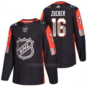 Camiseta Minnesota Wild Jason Zucker Nhl 2018 All Star Negro