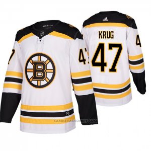 Camiseta Hockey Boston Bruins Krug Segunda Blanco