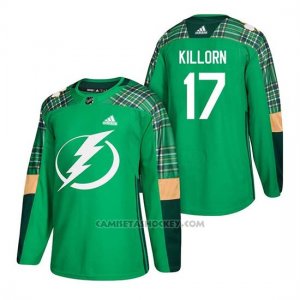 Camiseta Tampa Bay Lightning Alex Killorn 2018 St. Patrick's Day Verde