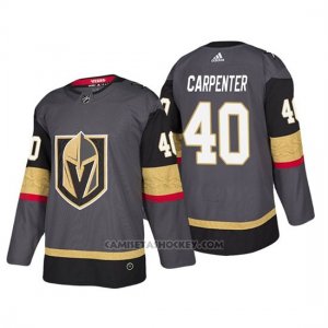 Camiseta Golden Knights Ryan Carpenter Home Autentico Jugador Gris