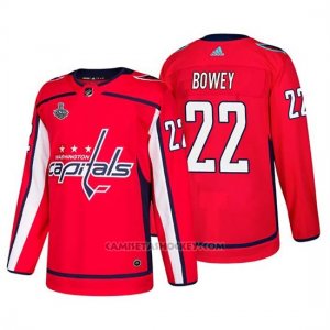 Camiseta Washington Capitals Madison Bowey Bound Patch Stanley Cup Final Rojo