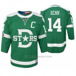 Camiseta Hockey Nino Dallas Stars Jamie Benn Replica Jugador 2020 Winter Classic Verde