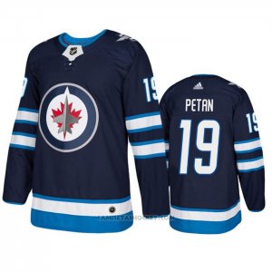 Camiseta Hockey Winnipeg Jets Nic Petan Primera Autentico Azul