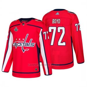 Camiseta Washington Capitals Travis Boyd Bound Patch Stanley Cup Final Rojo