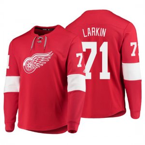 Camiseta Detroit Red Wings Dylan Larkin Platinum Rojo