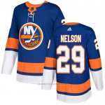 Camiseta Hockey New York Islanders Nelson Primera Autentico Azul