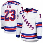 Camiseta Hockey New York Rangers Adam Fox Segunda Autentico Blanco