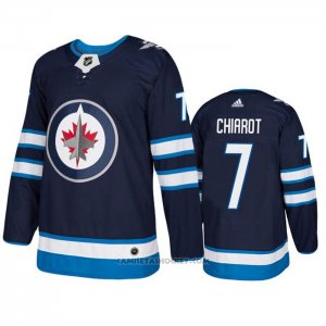 Camiseta Hockey Winnipeg Jets Ben Chiarot Primera Autentico Azul