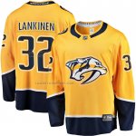 Camiseta Hockey Nashville Predators Kevin Lankinen Primera Breakaway Oro