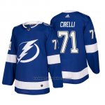 Camiseta Tampa Bay Lightning Anthony Cirelli Home Autentico Jugador Azul