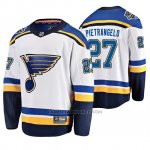 Camiseta Hockey St. Louis Blues Alex Pietrangelo Away 2020 All Star Patch Blanco