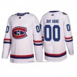 Camiseta Hockey Montreal Canadiens Autentico 2017 100 Classic Personalizada Blanco