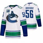 Camiseta Hockey Vancouver Canucks Guillaume Brisebois Segunda Autentico Blanco