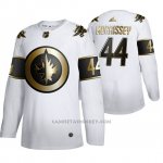 Camiseta Hockey Winnipeg Jets Josh Morrissey Golden Edition Limited Blanco