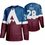 Camiseta Hockey Colorado Avalanche Ian Cole 2020 Stadium Series Azul