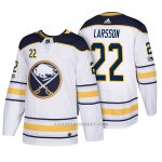 Camiseta Hockey Hombre Buffalo Sabres 22 Johan Larsson 2018 New Season Team Road Blanco