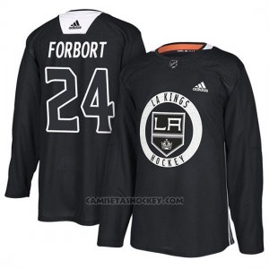 Camiseta Los Angeles Kings Derek Forbort Practice Negro