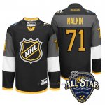 Camiseta Hockey Pittsburgh Penguins 71 Evgeni Malkin 2016 All Star Negro