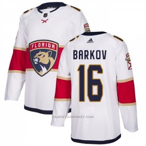 Camiseta Hockey Florida Panthers Barkov Green Road Autentico Blanco