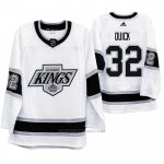 Camiseta Hockey Los Angeles Kings Jonathan Quick Heritage Throwback Blanco