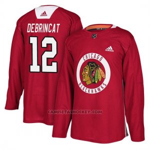 Camiseta Chicago Blackhawks Alex Debrincat Practice Rojo