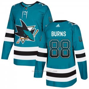 Camiseta Hockey San Jose Sharks Brent Burns Drift Fashion Verde