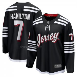Camiseta Hockey New Jersey Devils Dougie Hamilton Alterno Premier Breakaway Negro