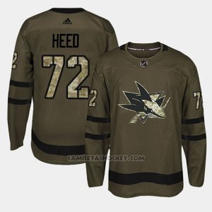 Camiseta San Jose Sharks Tim Heed Camo Salute To Service