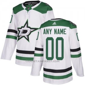 Camiseta Hockey Hombre Dallas Stars Segunda Personalizada Blanco