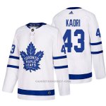 Camiseta Hockey Hombre Toronto Maple Leafs 43 Nazem Kadri Away 2017-2018 Blanco