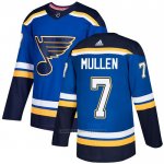 Camiseta Hockey St. Louis Blues 7 Joe Mullen Primera Autentico Azul