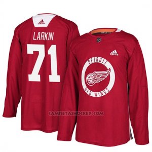 Camiseta Detroit Red Wings Dylan Larkin New Season Practice Rojo