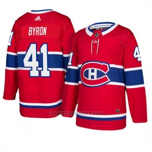 Camiseta Montreal Canadiens Paul Byron Autentico Home Rojo