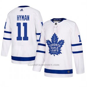 Camiseta Toronto Maple Leafs Zach Hyman Autentico Away Blanco