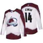 Camiseta Hockey Hombre Colorado Avalanche 14 Blake Comeau 2018 Blanco