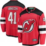 Camiseta Hockey New Jersey Devils Vitek Vanecek Primera Breakaway Rojo