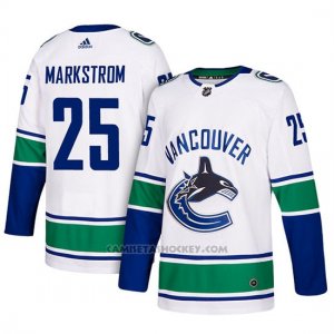 Camiseta Vancouver Canucks Jacob Markstrom Away Blanco