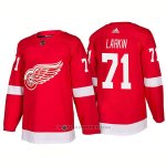 Camiseta Hockey Hombre Detroit Red Wings 71 Dylan Larkin New Outfitted 2018 Rojo
