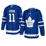 Camiseta Toronto Maple Leafs Zach Hyman Autentico Home Azul