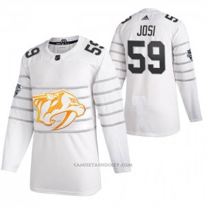 Camiseta Hockey Nashville Predators Roman Josi Autentico 2020 All Star Blanco