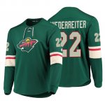 Camiseta Minnesota Wild Nino Niederreiter Platinum Verde