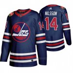 Camiseta Hockey Winnipeg Jets 14 Ulf Nilsson 2019-20 Heritage Classic Azul