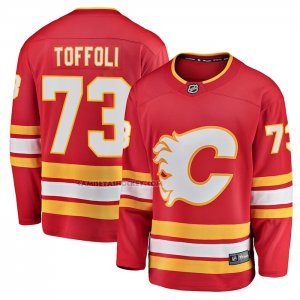 Camiseta Hockey Calgary Flames Tyler Toffoli Primera Breakaway Rojo